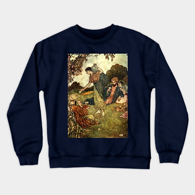 110th Quatrain - Edmund Dulac Crewneck Sweatshirt by forgottenbeauty